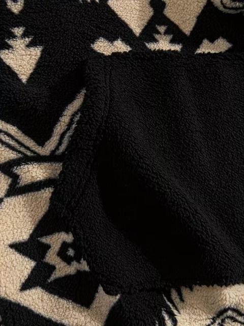 超お買い得3390円★メンズスタンドカラー&ルーズフィットフリースプルオーバー。エスニック柄 USAサイズM(日本サイズXL相当) < 男性ファッション 超お買い得3390円★メンズスタンドカラー&ルーズフィットフリースプルオーバー。エスニック柄 USAサイズM(日本サイズXL相当) < 男性ファッションの