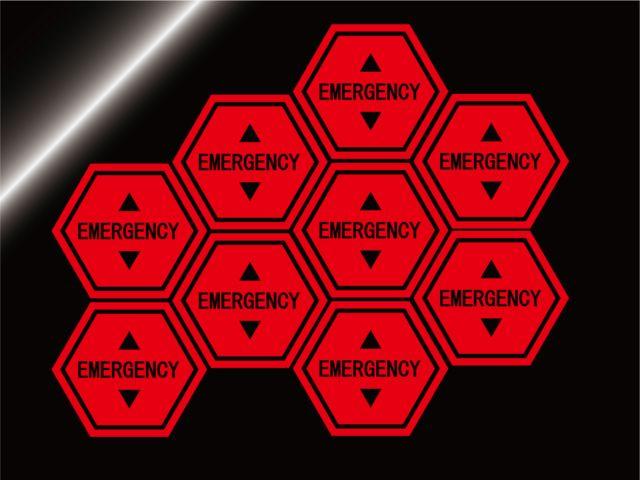 evc_EMERGENCYステッカー2枚セットエヴァンゲリオンS < 自動車/バイク evc_EMERGENCYステッカー2枚セットエヴァンゲリオンS < 自動車/バイク