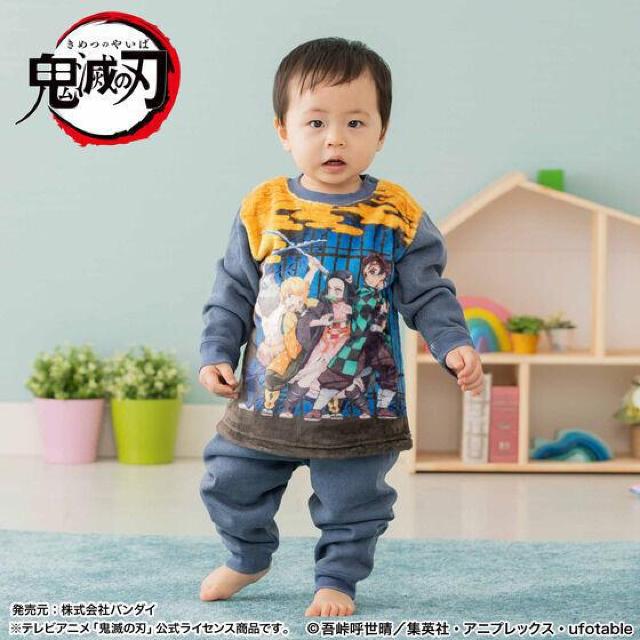 新品  鬼滅の刃 ベビー あったかフリースパジャマ < キッズ/ベビー  新品  鬼滅の刃 ベビー あったかフリースパジャマ < キッズ/ベビーの