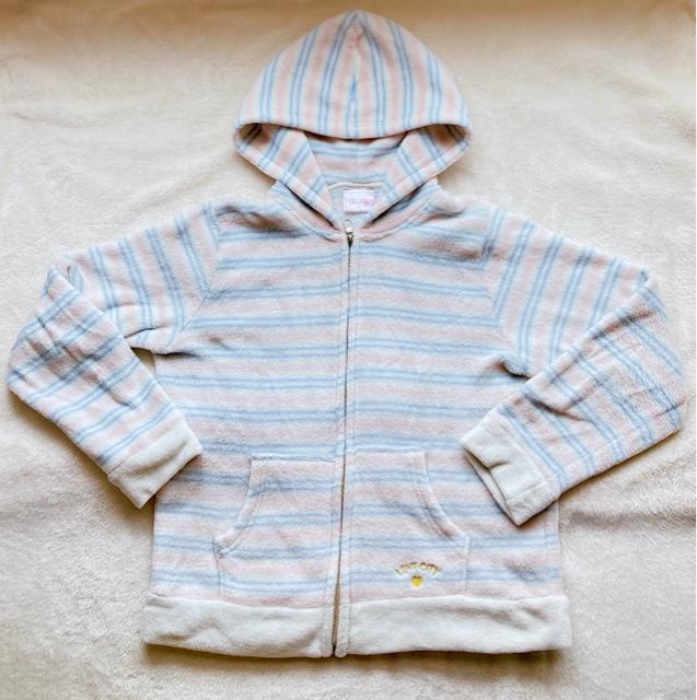 LOVE CITY ボーダー モコモコ ルームウェア パーカー フリース M N2m < 女性ファッション  LOVE CITY ボーダー モコモコ ルームウェア パーカー フリース M N2m  < 女性ファッションの