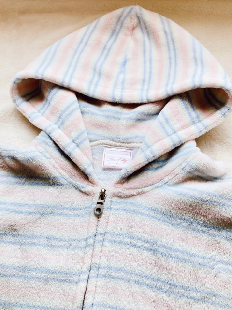 LOVE CITY ボーダー モコモコ ルームウェア パーカー フリース M N2m < 女性ファッション  LOVE CITY ボーダー モコモコ ルームウェア パーカー フリース M N2m < 女性ファッションの