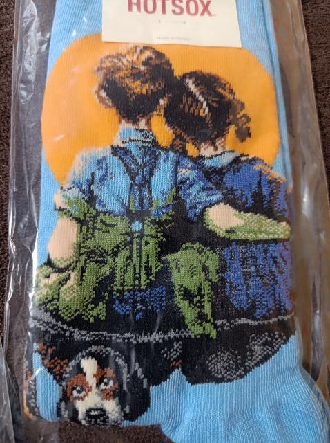 定価3000円★HOTSOX.2点セット★新品未使用★素敵過ぎ★絵画ソックス靴下★ < 女性ファッション  定価3000円★HOTSOX.2点セット★新品未使用★素敵過ぎ★絵画ソックス靴下★ < 女性ファッションの