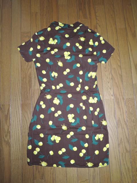 �V�i X-girl �G�b�N�X�K�[�� �`�F���[�� �����s�[�X 2 ���F CHERRY LACE-UP DRESS ���[���� �� �u�����h�� 