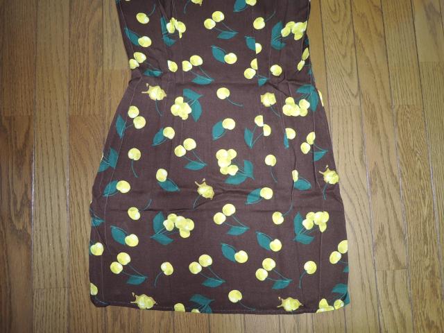 �V�i X-girl �G�b�N�X�K�[�� �`�F���[�� �����s�[�X 2 ���F CHERRY LACE-UP DRESS ���[���� �� �u�����h�� 