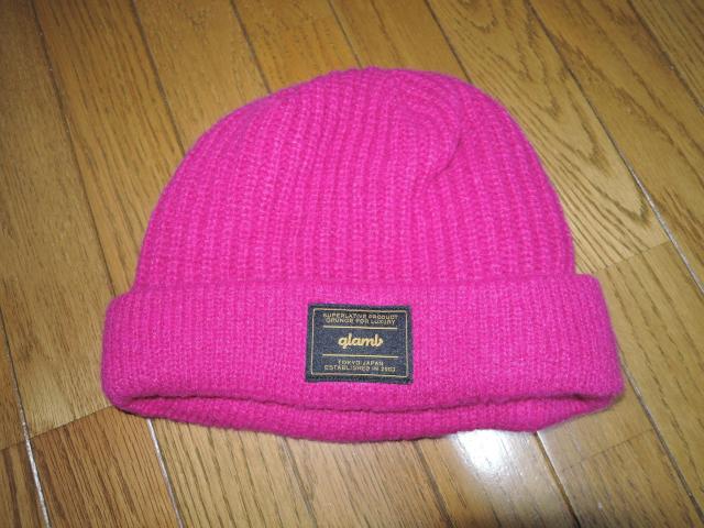 glamb グラム ニットキャップ ピンク系 ケーブル ニット帽子 アクリル混 ウール モコモコ < ブランド  glamb グラム ニットキャップ ピンク系 ケーブル ニット帽子 アクリル混 ウール モコモコ  < ブランドの