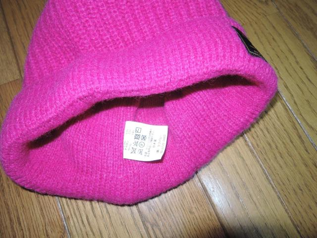 glamb グラム ニットキャップ ピンク系 ケーブル ニット帽子 アクリル混 ウール モコモコ < ブランド  glamb グラム ニットキャップ ピンク系 ケーブル ニット帽子 アクリル混 ウール モコモコ < ブランドの