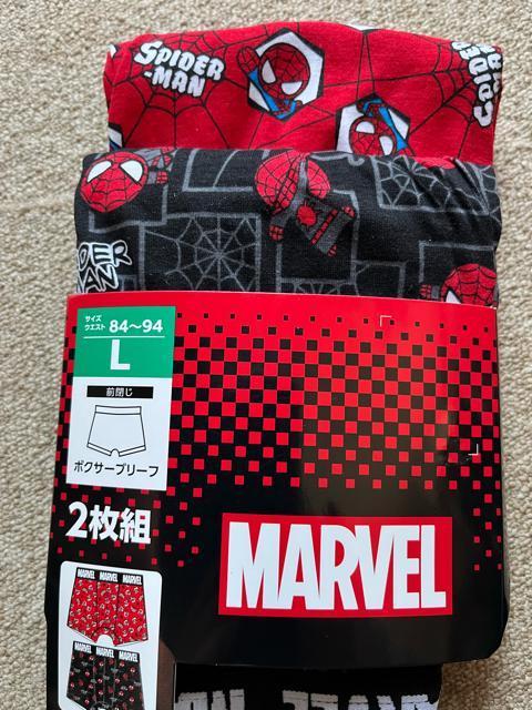Lサイズ!2枚セット!高貴紳士的!スパイダーマン!立体前閉じ!ソフトな肌触り!ボクサーブリーフ! < 男性ファッション  Lサイズ!2枚セット!高貴紳士的!スパイダーマン!立体前閉じ!ソフトな肌触り!ボクサーブリーフ! < 男性ファッションの
