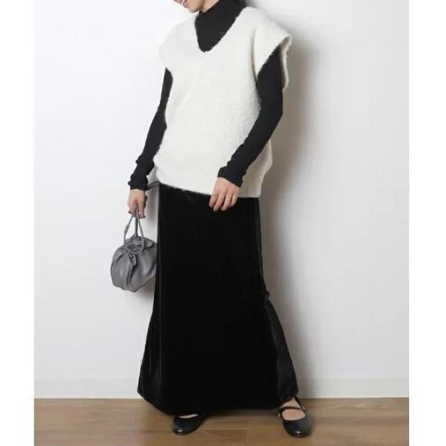 ◆MERI/ミーリー◆完売ニットベスト★ホワイトF*秋コーデ♪ < 女性ファッション  ◆MERI/ミーリー◆完売ニットベスト★ホワイトF*秋コーデ♪ < 女性ファッションの