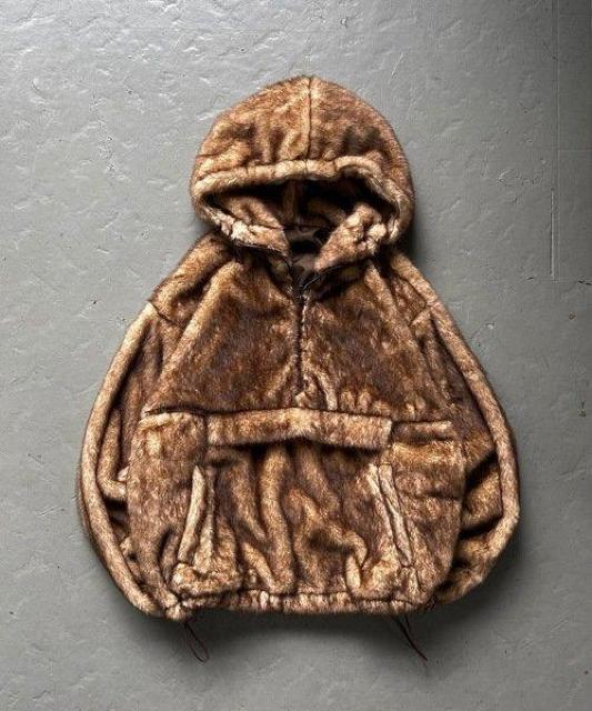 Auntie Rosaパーカー★エコファーがレアなブラウン系パーカー/新品♪ < ブランド Auntie Rosaパーカー★エコファーがレアなブラウン系パーカー/新品♪ < ブランドの