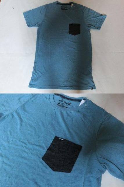 USA購入【Hurley】ソフト素材ポケット付 TシャツUS S ブルー系 < ブランド  USA購入【Hurley】ソフト素材ポケット付 TシャツUS S ブルー系 < ブランドの