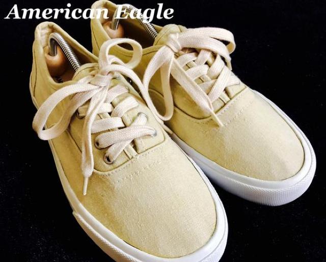 【American Eagle】アメリカンイーグル Vintage Washed キャンバスシューズ スニーカー 27cm < ブランド  【American Eagle】アメリカンイーグル Vintage Washed キャンバスシューズ スニーカー 27cm < ブランドの