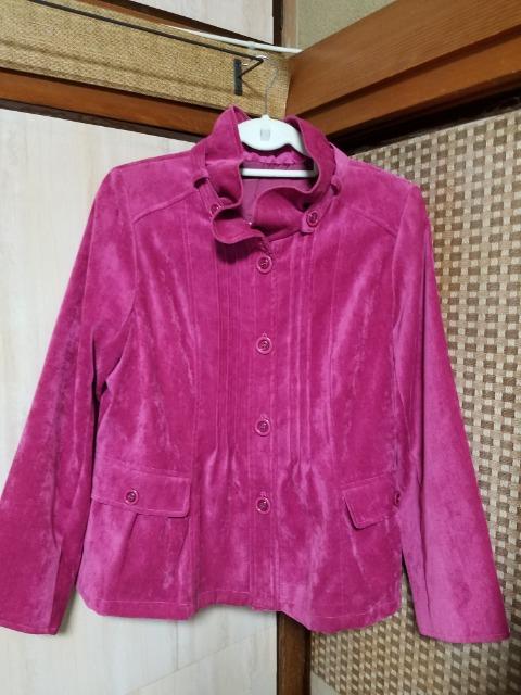 超美品♪華やかピンクジャケット《ベロア調》LLサイズ < 女性ファッション  超美品♪華やかピンクジャケット《ベロア調》LLサイズ  < 女性ファッションの