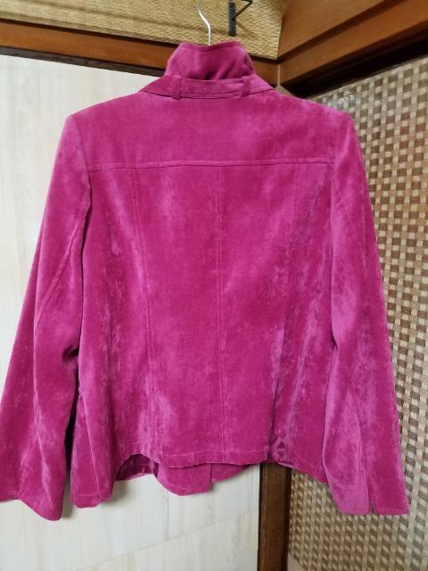 超美品♪華やかピンクジャケット《ベロア調》LLサイズ < 女性ファッション  超美品♪華やかピンクジャケット《ベロア調》LLサイズ < 女性ファッションの