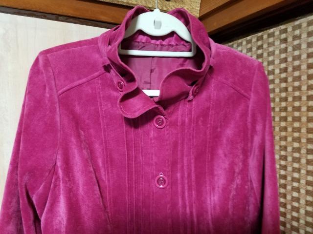 超美品♪華やかピンクジャケット《ベロア調》LLサイズ < 女性ファッション  超美品♪華やかピンクジャケット《ベロア調》LLサイズ < 女性ファッションの