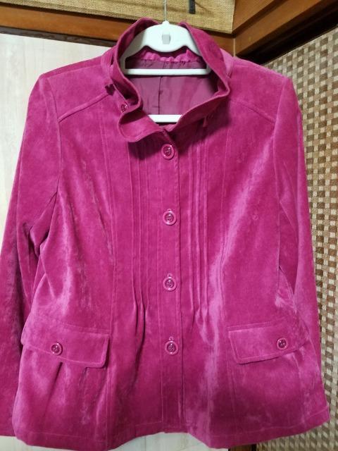 超美品♪華やかピンクジャケット《ベロア調》LLサイズ < 女性ファッション  超美品♪華やかピンクジャケット《ベロア調》LLサイズ < 女性ファッションの