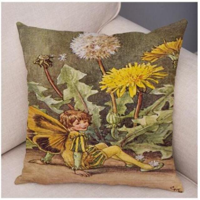 新品 花の妖精 フラワーフェアリー クッションカバー H < インテリア/ライフ  新品 花の妖精 フラワーフェアリー クッションカバー H  < インテリア/ライフの