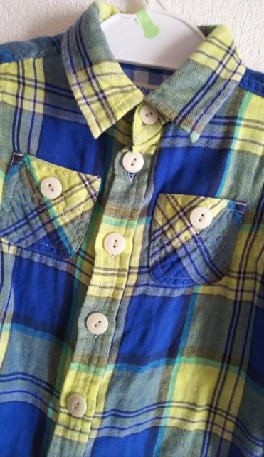 90★CHEROKEE★ダブルガーゼチェックシャツ★美品★送料無料 < キッズ/ベビー  90★CHEROKEE★ダブルガーゼチェックシャツ★美品★送料無料 < キッズ/ベビーの