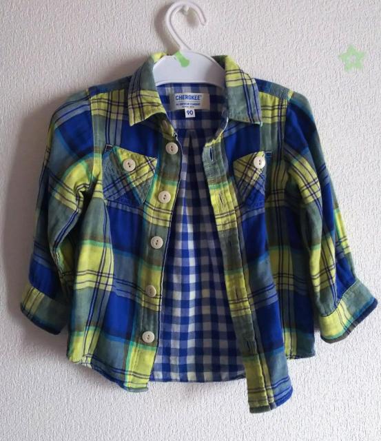 90★CHEROKEE★ダブルガーゼチェックシャツ★美品★送料無料 < キッズ/ベビー  90★CHEROKEE★ダブルガーゼチェックシャツ★美品★送料無料 < キッズ/ベビーの