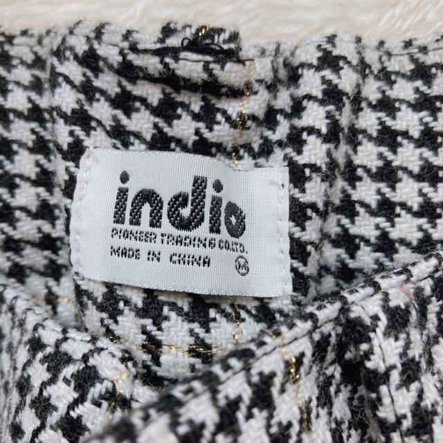 indio 千鳥柄 オシャレボタン ショーパン 短パン カジュアル Y2K M N2m < ブランド indio 千鳥柄 オシャレボタン ショーパン 短パン カジュアル Y2K M N2m < ブランドの
