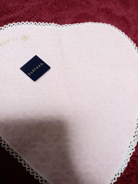 レア 新品 CLATHAS クレイサス ハンカチ ピンク ハート < ブランド  レア 新品 CLATHAS クレイサス ハンカチ ピンク ハート  < ブランドの