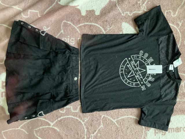 新品タグ付converseメッシュ切替Tシャツ/Helm短丈Tシャツ/インナーパンツ付スカート < ブランド  新品タグ付converseメッシュ切替Tシャツ/Helm短丈Tシャツ/インナーパンツ付スカート < ブランドの