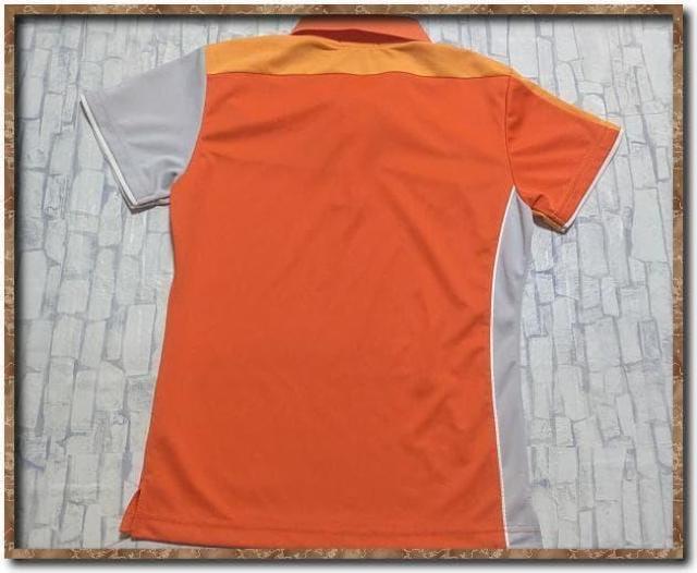 ヨネックス 刺繍入り切替半袖ポロシャツ オレンジ系 < レジャー/スポーツ ヨネックス 刺繍入り切替半袖ポロシャツ オレンジ系 < レジャー/スポーツの