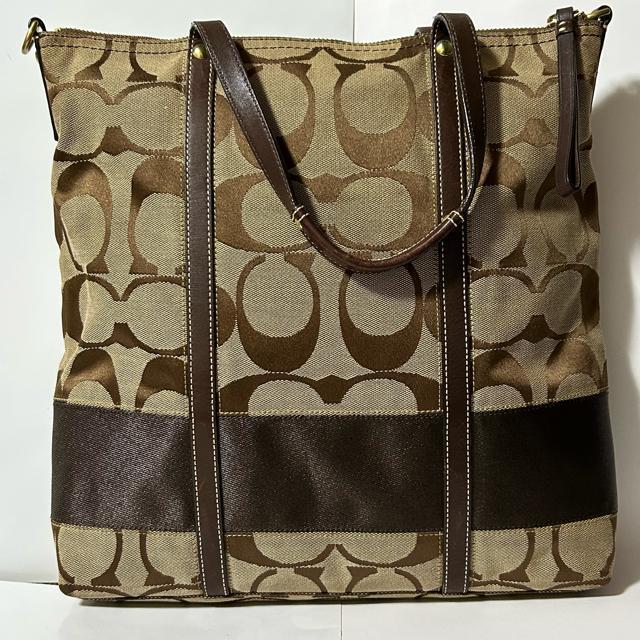 COACH �R�[�` 2WAY�o�b�O �V�O�l�`���[ �u���E�� �L�����o�X ���U�[ 11100 ���f�B�[�X �� �u�����h�� 