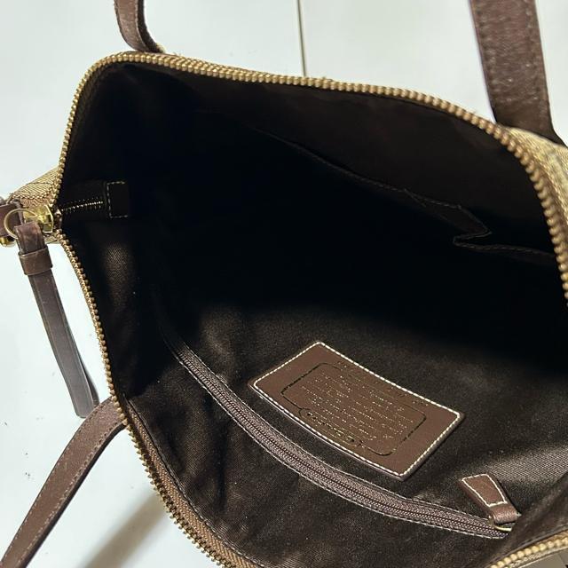 COACH �R�[�` 2WAY�o�b�O �V�O�l�`���[ �u���E�� �L�����o�X ���U�[ 11100 ���f�B�[�X �� �u�����h�� 