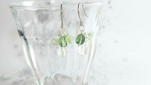 *新緑のショートピアス*silver 18018 < 女性アクセサリー/時計 *新緑のショートピアス*silver 18018 < 女性アクセサリー/時計の