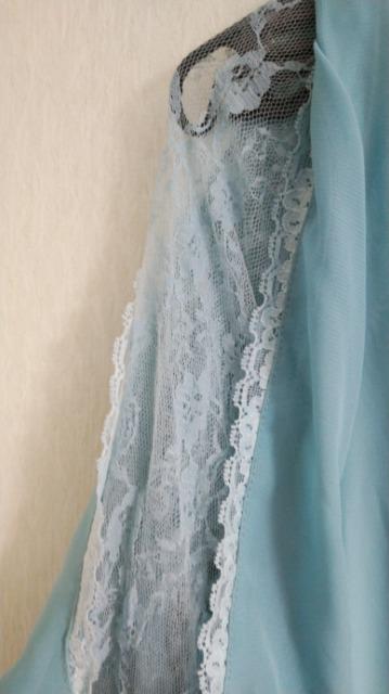 リボン&袖レースチュニックOP◆エメラルドグリーン◆セット割 < ブランド リボン&袖レースチュニックOP◆エメラルドグリーン◆セット割 < ブランドの