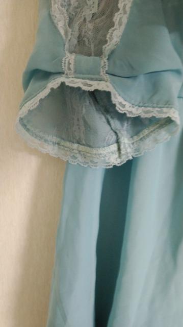 リボン&袖レースチュニックOP◆エメラルドグリーン◆セット割 < ブランド リボン&袖レースチュニックOP◆エメラルドグリーン◆セット割 < ブランドの