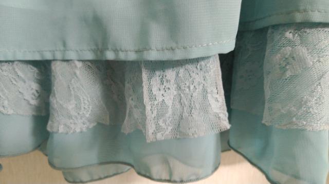 リボン&袖レースチュニックOP◆エメラルドグリーン◆セット割 < ブランド リボン&袖レースチュニックOP◆エメラルドグリーン◆セット割 < ブランドの