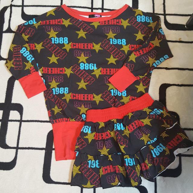 新品同様チアーズセットアップ☆サイズS < キッズ/ベビー  新品同様チアーズセットアップ☆サイズS < キッズ/ベビーの