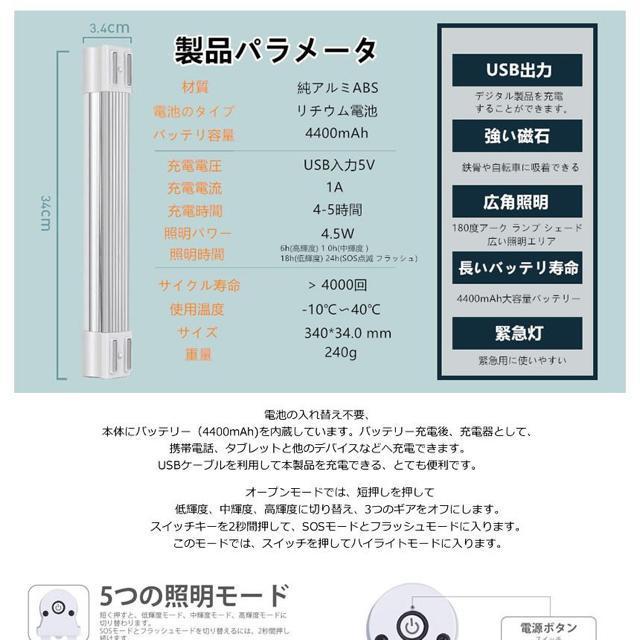 ハンディライト LEDライトマグネット 作業灯 充電式 読書灯 < 家電/AV  ハンディライト LEDライトマグネット 作業灯 充電式 読書灯 < 家電/AVの