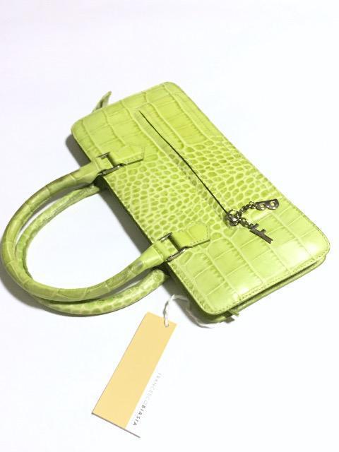 牛革〈FRANCESCO BIASIA〉フランチェスコ ビアジア(ハンドバッグ)グリーン < 女性ファッション  牛革〈FRANCESCO BIASIA〉フランチェスコ ビアジア(ハンドバッグ)グリーン < 女性ファッションの