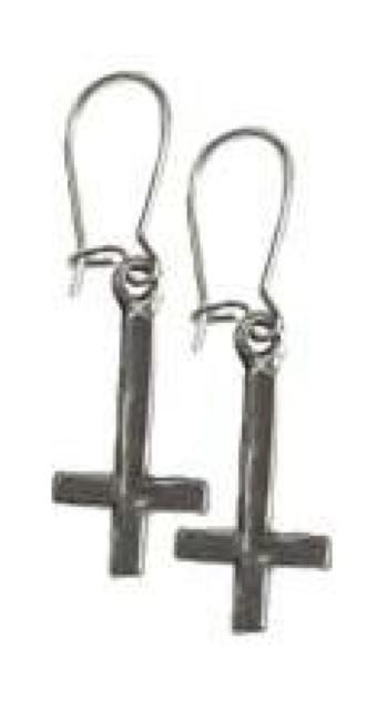 AzureGreen: Wire-hooked Inverted Cross < 女性アクセサリー/時計  AzureGreen: Wire-hooked Inverted Cross  < 女性アクセサリー/時計の