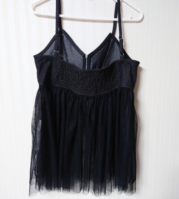 しまむら★デニム チュール ジップ キャミ < ブランド しまむら★デニム チュール ジップ キャミ < ブランドの