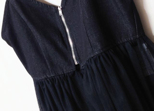 しまむら★デニム チュール ジップ キャミ < ブランド しまむら★デニム チュール ジップ キャミ < ブランドの