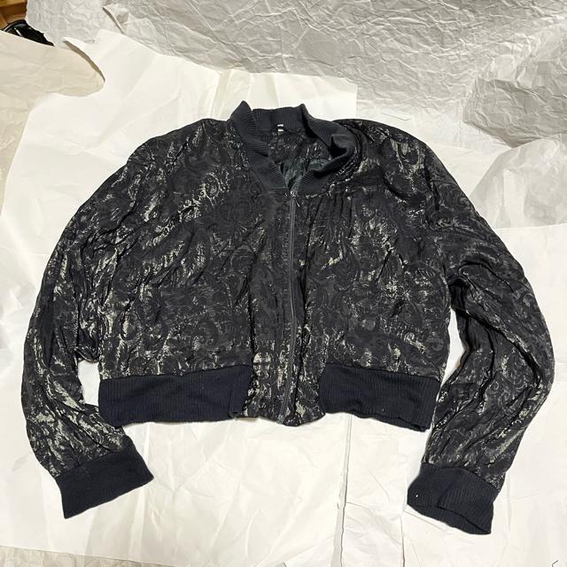 【ヴィンテージ】【ノーブランド扱い】【輸入】 ブルゾン・ジャンパー / 40 レトロ 黒 < 女性ファッション  【ヴィンテージ】【ノーブランド扱い】【輸入】 ブルゾン・ジャンパー / 40 レトロ 黒  < 女性ファッションの
