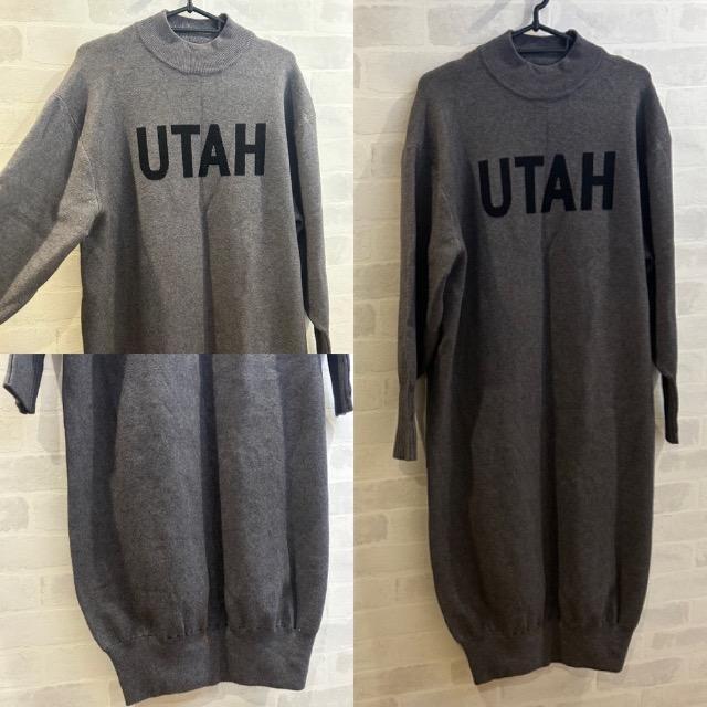CLOCHE★UTAHロゴニットワンピース★ < 女性ファッション CLOCHE★UTAHロゴニットワンピース★ < 女性ファッションの