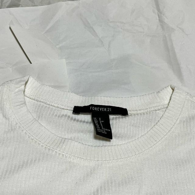 FOREVER 21���T�C�h�X���b�g ����T�V���c �������g�b�v�X �z���C�g S �� �u�����h�� 