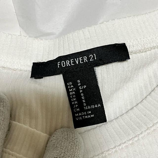 FOREVER 21���T�C�h�X���b�g ����T�V���c �������g�b�v�X �z���C�g S �� �u�����h�� 