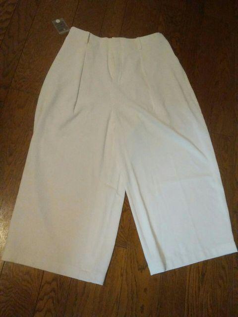 UNIQLO 白 ドレープワイドアンクルパンツ 新品 Lサイズ < 女性ファッション  UNIQLO 白 ドレープワイドアンクルパンツ 新品 Lサイズ  < 女性ファッションの