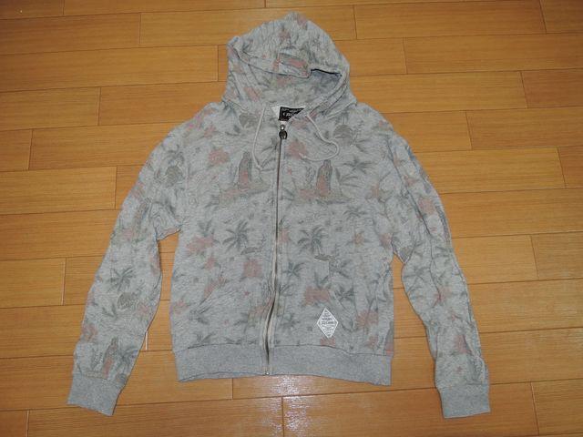 クライミーCRIMIEスウェットジップパーカーS灰マリア花総柄 < ブランド  クライミーCRIMIEスウェットジップパーカーS灰マリア花総柄  < ブランドの