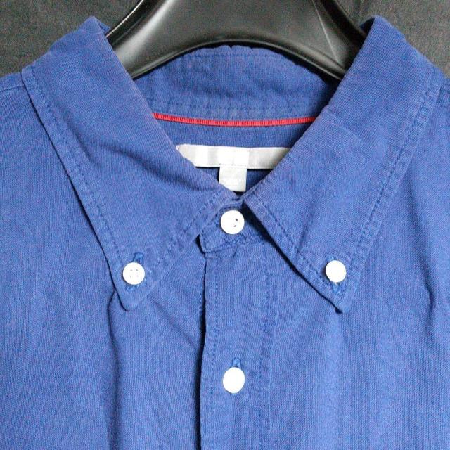ユニクロ オックスフォードシャツ サイズL カラーBLUE < 男性ファッション  ユニクロ オックスフォードシャツ サイズL カラーBLUE < 男性ファッションの