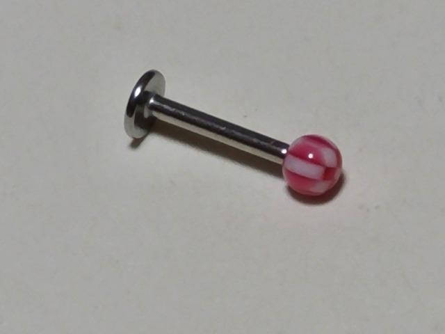 送料無料/サージカルステンレスボディピアス16G/ポスト8mm/マーブルレッド < 男性アクセサリー/時計  送料無料/サージカルステンレスボディピアス16G/ポスト8mm/マーブルレッド  < 男性アクセサリー/時計の