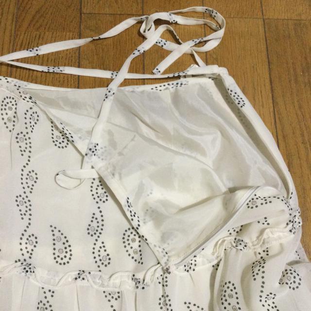 美品 スカート 紐ベルト付き ベーズリー ドット 花柄 < 女性ファッション  美品 スカート 紐ベルト付き ベーズリー ドット 花柄 < 女性ファッションの