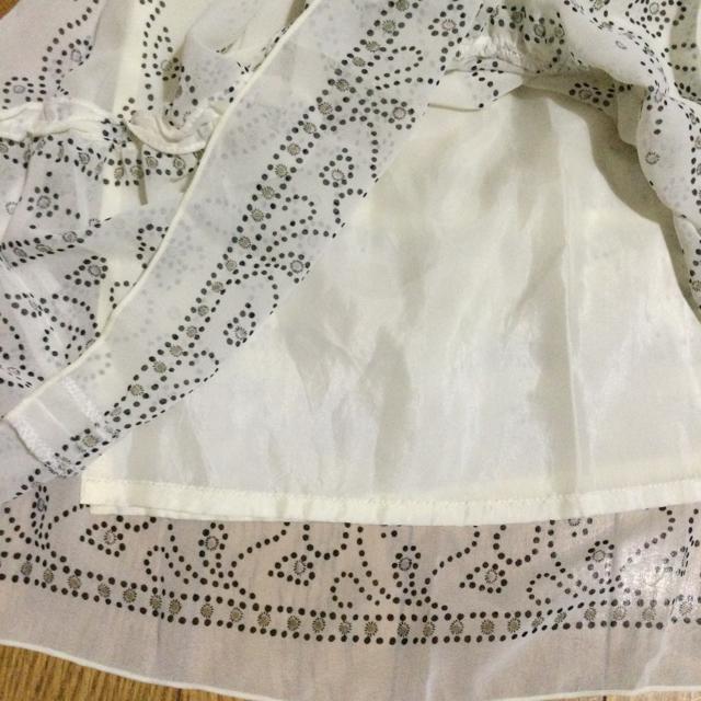 美品 スカート 紐ベルト付き ベーズリー ドット 花柄 < 女性ファッション  美品 スカート 紐ベルト付き ベーズリー ドット 花柄 < 女性ファッションの