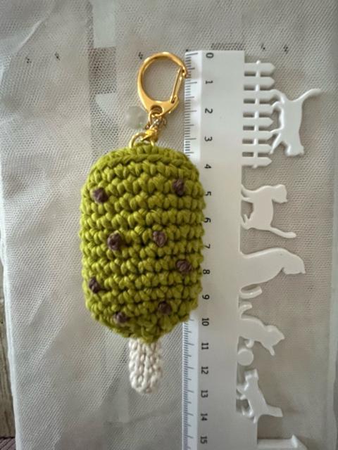 ハンドメイド♪  手編み抹茶アイスキーホルダー < 女性ファッション  ハンドメイド♪  手編み抹茶アイスキーホルダー < 女性ファッションの