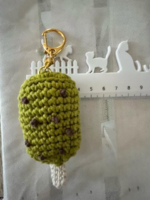 ハンドメイド♪  手編み抹茶アイスキーホルダー < 女性ファッション  ハンドメイド♪  手編み抹茶アイスキーホルダー < 女性ファッションの